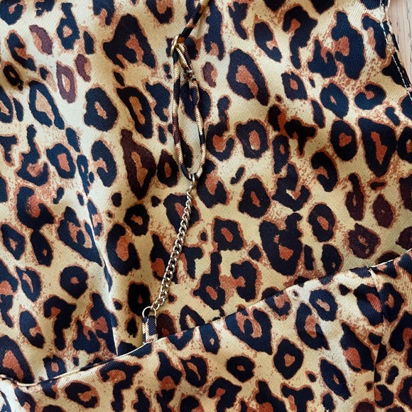 Zara Gold Chain Leopard Tank Top - Picture 6 of 7